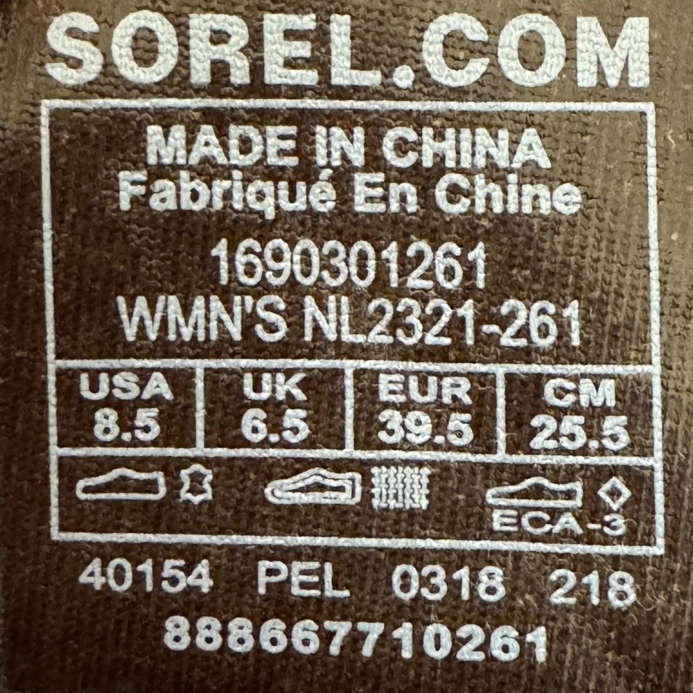 Sorel Slimpack NL2321 Tall Waterproof Duck Boots Brown Leather Riding Womens 8.5 - Picture 11 of 11